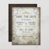 産業用ヴィンテージステームパ結婚ンク 案内ポストカード (正面/裏面)