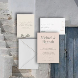 産業用夏結婚式招待状 招待状