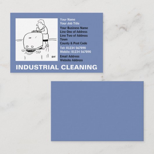 産業用清掃漫画 名刺 (正面/裏面)