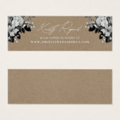 産業用素朴シックフローラ結婚ズWebサイトRSVP (正面&裏面)