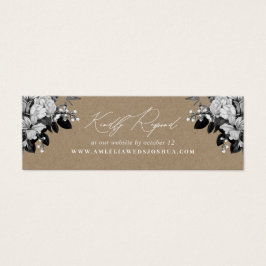 産業用素朴シックフローラ結婚ズWebサイトRSVP