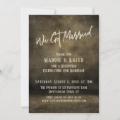 産業用Weウェッ得ディ結婚したングレセプションのみ 招待状 (正面)