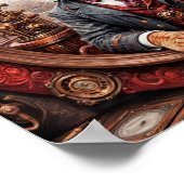 産業界のスチームパンクの高貴な猫 ポスター (角)