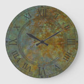 産業素朴インスパイア芸術モダン動向 ラージ壁時計 (正面)