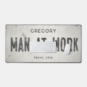 産業素朴モダン農家の男性の名前シティ デスクマット (キーボード&マウス)