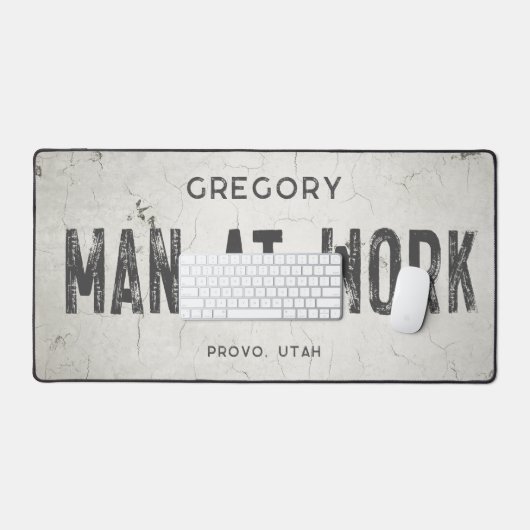 産業素朴モダン農家の男性の名前シティ デスクマット (キーボード&マウス)