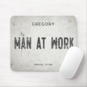 産業素朴モダン農家の男性の名前シティ マウスパッド (マウス)