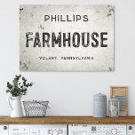 産業素朴モダン農家シティサイン キャンバスプリント<br><div class="desc">時代を超越した魅力が農家美学と出会う絶妙なキャンバスの壁アート産業農家の看板で、あなたの生活宇宙を高モダンめる。素朴なエレガンスと産業界のエッジを楽に融合した作品フェイクで、欠け動揺してて風化した質感を通して歴史の感覚を醸し出す絵を描、ひび割れて白い背景を織り交ぜた芸術作品。大切パーソナライズされたな家族の姓と家の場所と、この最高傑作はカスタム、どの部屋にも懐かしさのtouchを追加する。クラシックの融合を受け入れコンテンポラリー、自分の物語を家の本質と共鳴するユニークキャンバス上に展示する。我々の農家のサインでパーソナライズされたあなたのデコを再定義する – 伝統とスタイルのシンボル。Simple Farmhouse Pressによって作成。</div>