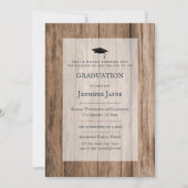 産業素朴卒業式+披露宴 招待状 (正面)