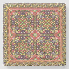 「産業芸術からのカーペットのためのデザインのプレート、 ストーンコースター