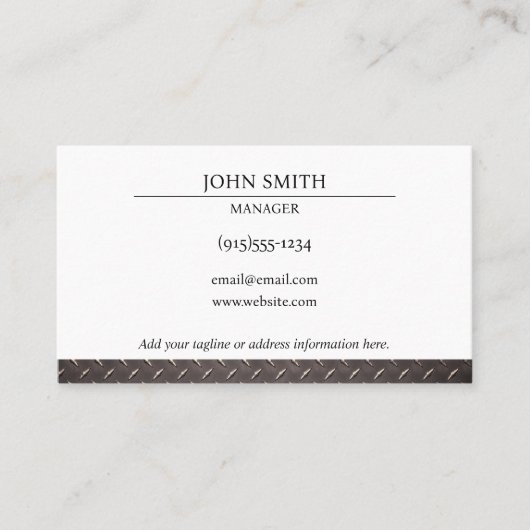 産業車の 名刺 (正面)