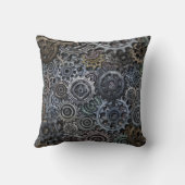 産業金属のギアのデザイン クッション (裏面)