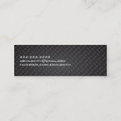 産業金属の不動産ブローカーの名刺 スキニー名刺 (裏面)
