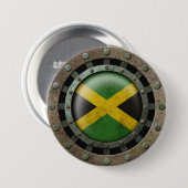 産業鋼鉄ジャマイカの旗ディスクグラフィック 缶バッジ (正面&裏面)