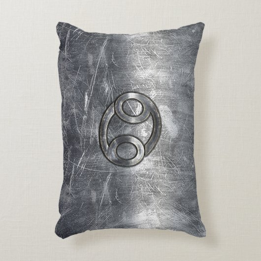 産業〔占星術の〕十二宮図におけるがんスタイル記号 アクセントクッション (正面(垂直))