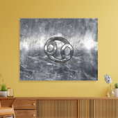 産業〔占星術の〕十二宮図におけるがんスタイル記号 キャンバスプリント (インサイチュ (リビング))