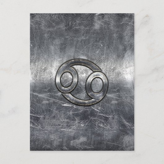 産業〔占星術の〕十二宮図におけるがんスタイル記号 ポストカード (正面)