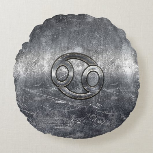 産業〔占星術の〕十二宮図におけるがんスタイル記号 ラウンドクッション (正面)