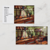 -産業-汗店を縫うこと 名刺 (正面/裏面)