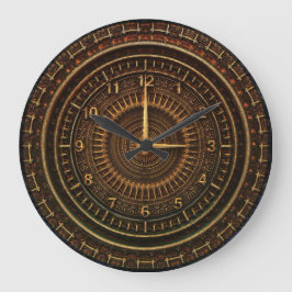 産業steampunkの時計 ラージ壁時計