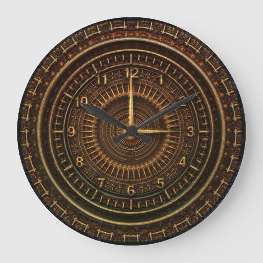 産業steampunkの時計 ラージ壁時計 (正面)