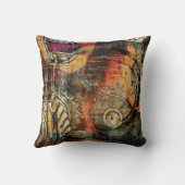 産業steampunkの枕 クッション (裏面)