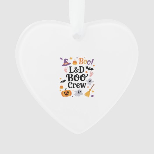 産科と分娩の看護師のためのハロウィンのかぼちゃの幽霊A オーナメント (正面)