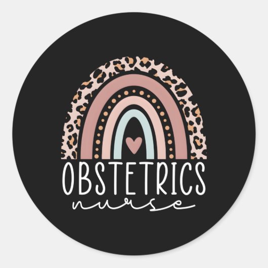 産科ナースレオパドレインボーオブナース卒業生 ラウンドシール (正面)