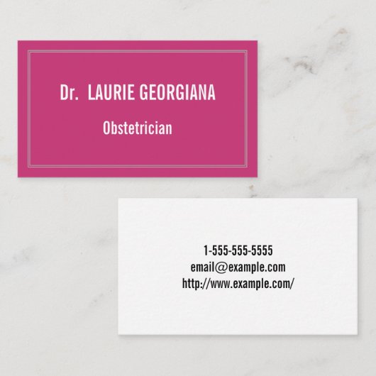 産科モダン士名刺 名刺 (正面/裏面)