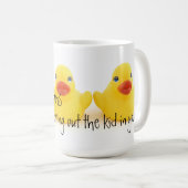 産科医および黄色いゴム製アヒル コーヒーマグカップ (正面右)