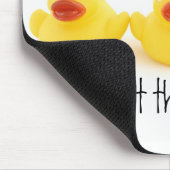 産科医および黄色いゴム製アヒル マウスパッド (コーナー)