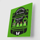 産科医の感謝と感謝のギフト スクエア壁時計 (傾斜)