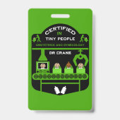 産科医の感謝と感謝のギフト バッジ (裏面)