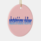 産科医はしゃれを提供します セラミックオーナメント (右)