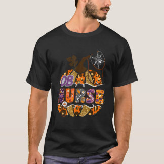 産科看護師 ステethoscope ヒョウ柄 ハロウィン カボチャ コス tシャツ