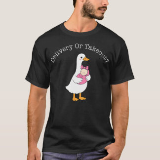 産科看護師 母子 グース Tシャツ