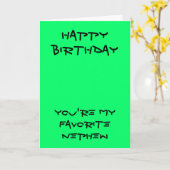 甥お気に入りのの誕生日カード カード (黄色い花)