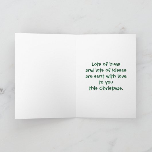 甥かわいいトナカイと雪だるま シーズンカード (内部)