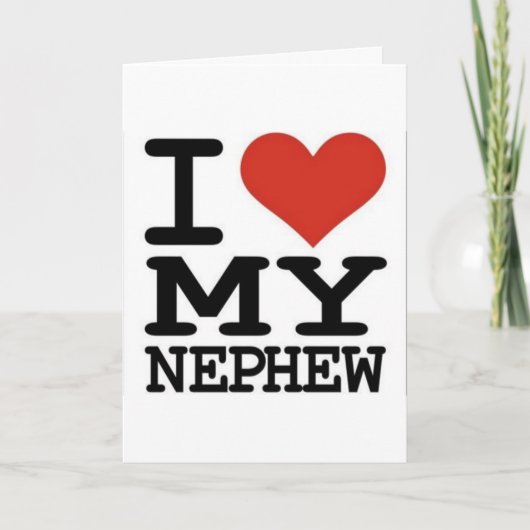 ****甥が大好き****誕生日 カード (正面)