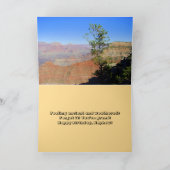 甥っあなたはグランド！グランドキャニオン誕生日カード カード (内部)