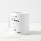 甥っ子だから本当に必要な贈り物は無い コーヒーマグカップ (正面左)