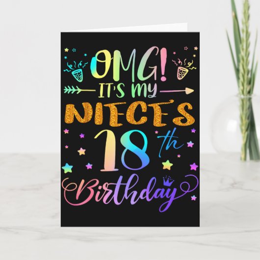 甥っ子の18歳の誕生日おめでとう 甘い18歳 カード (正面)