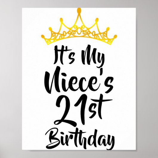 甥っ子の21歳の誕生日クラウン お誕生日おめでとう ポスター (正面)