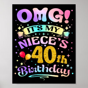 甥っ子の40歳の誕生日おめでとう 40歳のお誕生日おめでとう ポスター