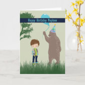 甥っ子への誕生日カード カード (黄色い花)