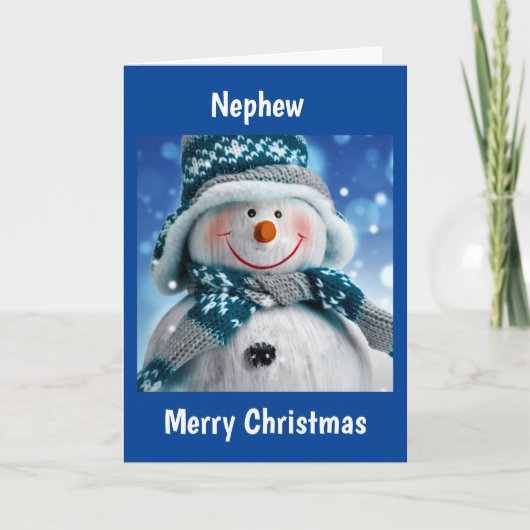 甥っ子へ クリスマスを楽しんで ホリデーカード シーズンカード (正面)