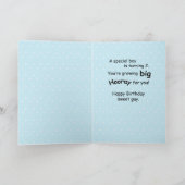 甥っ子2歳の誕生日Peek-a-Boo Kitten カード (内部)