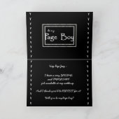 甥っ子 - ページボーイ ウェディング 招待状 (内部)