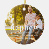 甥っ子 | 懐かしの写真　クリスマス記念 セラミックオーナメント (正面)