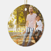 甥っ子 | 懐かしの写真　クリスマス記念 セラミックオーナメント (左)